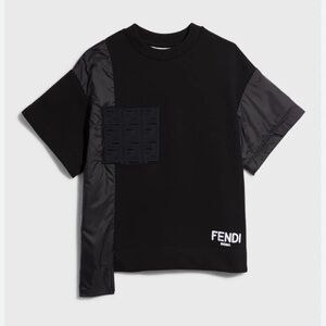 Boys’ Logo-Print Nylon T-Shirt in black - Size 5A